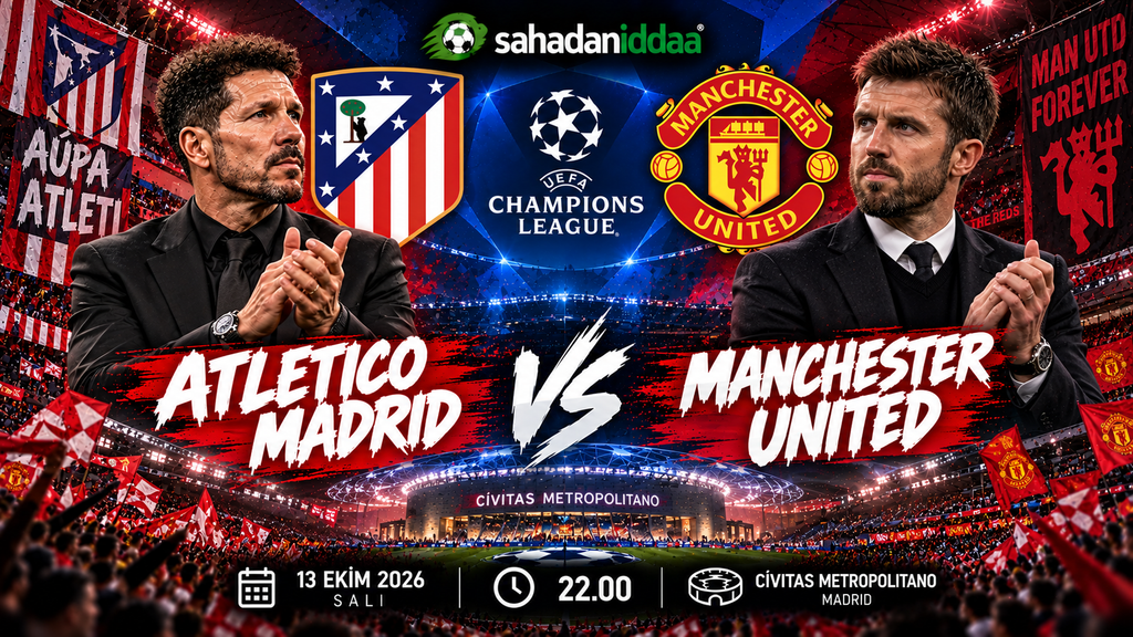 İspanyol Devi Atletico Madrid, Şampiyonlar Ligi'nin ikinci Haftasında Manchester United'ı Konuk Ediyor - İddaa Tahmini