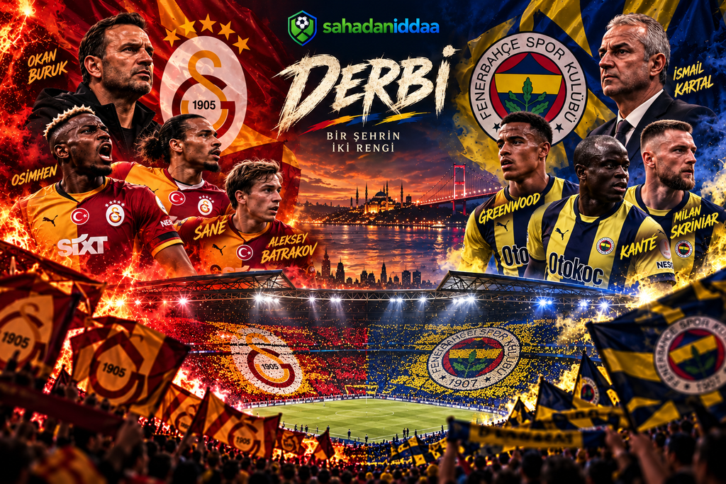 İstanbul'un İki Yakasını Birleştiren Dev Derbi! Türkiye Süper Lig Lideri Galatasaray Evinde Fenerbahçe'yi Konuk Ediyor - İddaa Tahmini