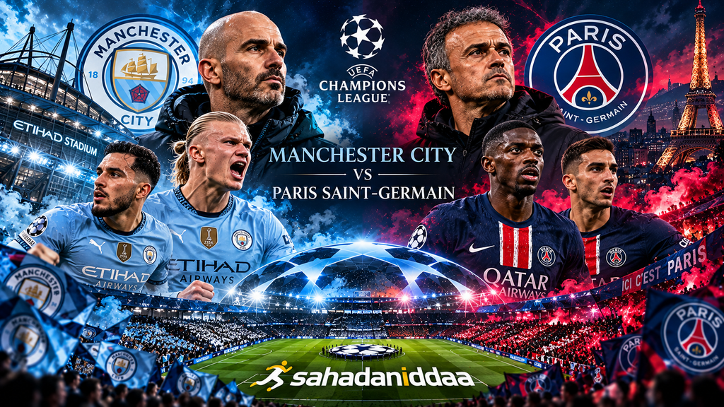Şampiyonlar Ligi'nin İkinci Haftasında İngiliz Devi Manchester City ile Son İki Sezonun Şampiyonu PSG Karşı Karşıya Geliyor - İddaa Tahmini